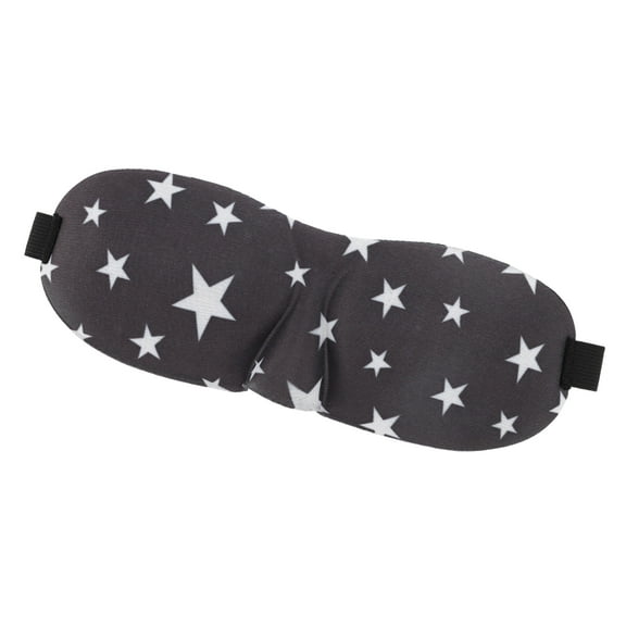 Vocoste 1 Pc Gray White Stars Pattern 3D Sleep Mask Breathable 3D Eye Shade Cover for Rest