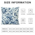 thumbnail image 5 of COMIO Blue and White Porcelain Floral Butterfly Pillow Covers Vintage Chinoiserie Couch Pillow Case Modern Decorative Square Throw Pillows for Living Room Cushion Outdoor, 5 of 5