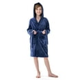 thumbnail image 3 of MGEOY Boys Girls Robe Soft Hooded Flannel Bathrobes for Kids With Silk Eye Sleep Mask, 3 of 7