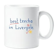 Best Teecha In Liverpole Mug Best Teacher in Liverpool Mug Teacher Gift Present Thank You Teacher Christmas Novelty Humo