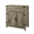 thumbnail image 3 of Walker Edison Sliding Barn Door Accent Cabinet, Grey Wash, 3 of 12