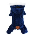 thumbnail image 1 of Ropa de invierno para perros, abrigo de algodón y poliéster grueso, mono, chaqueta de plumas de cuatro patas para cachorros de Bulldog Francés y Chihuahua, 1 of 4