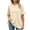 Beige-A-60602aa, variant on S-6XL Plus Size Womens Tunic Tops Crew Neck Short Sleeve Shirts for Women Hide Belly Summer Vacation Pink Womens Tops