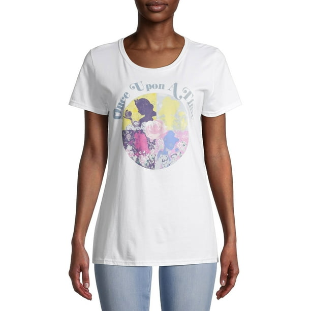 Disney Women S Once Upon A Time Short Sleeve Graphic T Shirt Walmart Com