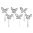 thumbnail image 4 of 6pcs Rhinestone Pearl Butterflies Hair Pin Bride Wedding Hair Pin Hair Accessories for Girls, 4 of 8