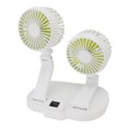 thumbnail image 1 of Car Fan, Dual Heads Portable Vehicle Cooling Fan Quiet Powerful  for RV White, 1 of 7