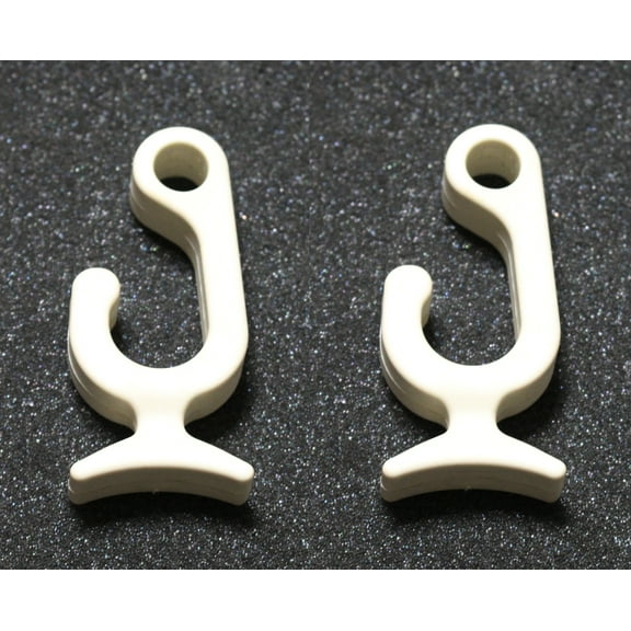 JSP Manufacturing Marine Boat Fender Bumper 7/8'' Rail Mount Clip Quick Hanger Plastic 2PK