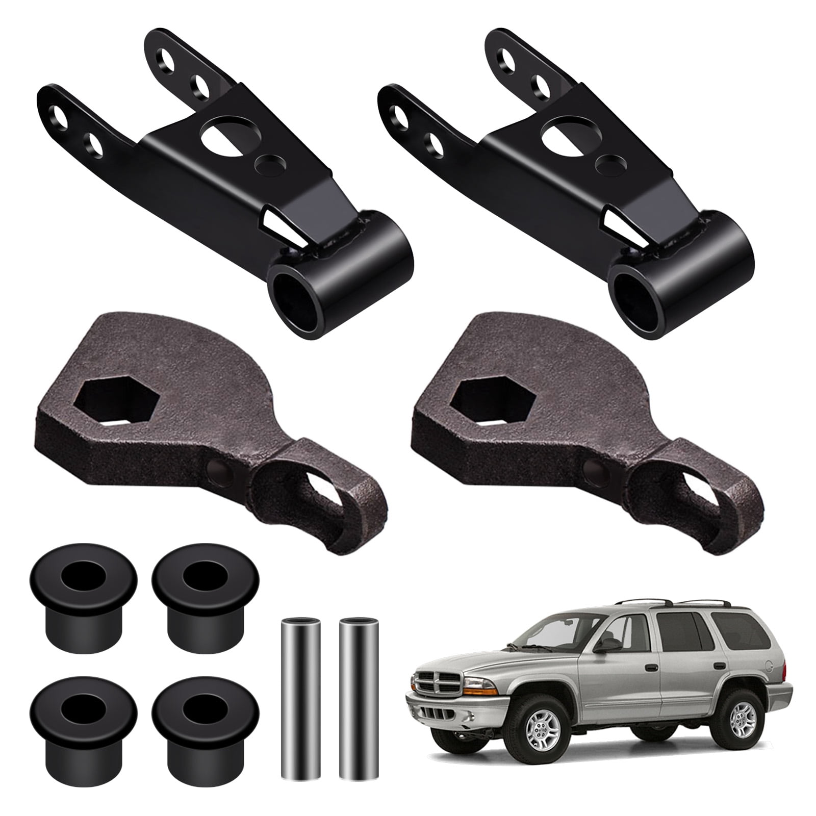 Maxpeedingrods 3" Front 2" Rear Lift Kit Shackles & Torsion Keys For Dodge Durango 1998-2003