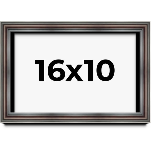 16x10 Shadow Box Frame Brown Cherry | 2.625 Inches Deep Pine Wood Traditional Shadowbox Display