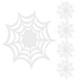 thumbnail image 1 of 5Pcs Luminous Coasters Heat Resistant Halloween Spider Web Drink Mat for Party, 1 of 7