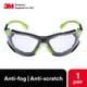 thumbnail image 3 of Gafas de seguridad 3M Solus serie 1000, lentes transparentes, verde/negro, 3 of 6