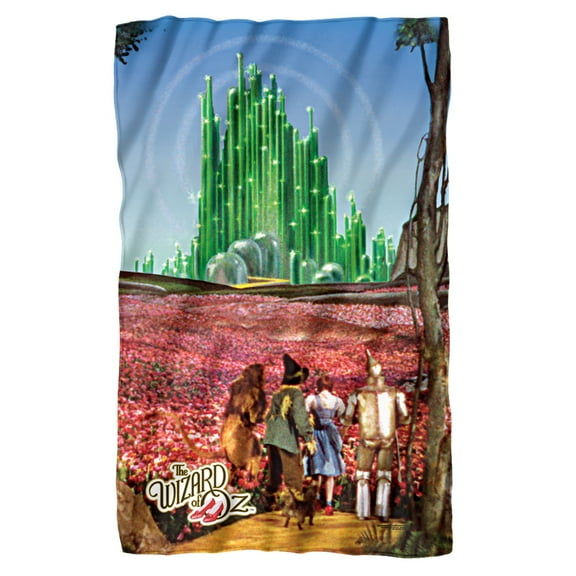 The Wizard of Oz Emerald City Fleece Blanket 36' x 58'