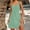 Green, variant on Women's Summer Dress, Sleeveless V Neck Striped Print, Casual Loose Fit with Comfortable Fabric and Side Pocket for Casual Beach Wear