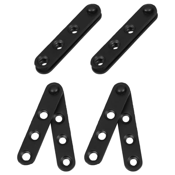Raindrops 4Ud Bisagras Ocultas Negras De Acero Inoxidable Con Pivotante Para Apertura Suave En Puertas Y