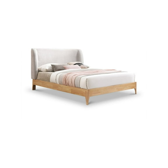 Meridian Furniture Ventura Grey Fabric Full Bed