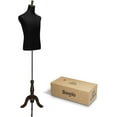 thumbnail image 7 of Bonnlo Male Black Mannequin Dress Form with Adjustable Height Sturdy Tripod, 7 of 7