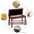 thumbnail image 5 of Gymax PU Leather Piano Keyboard Bench Padded Cushion Double Seat Storage, 5 of 6