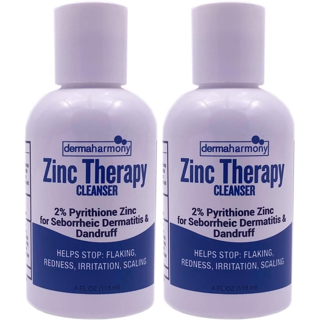 Limpiador líquido Dermaharmony con 2% de piritionato de zinc, 120 ml (paquete de 2)