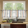 thumbnail image 4 of Yayeee Kitchen Curtains Set of 2 Light Filtering 57"x36" Over Sink Window Panels, Nautical Pattern, 4 of 7