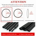 thumbnail image 3 of 4mm-72mm 4:1 Heat Shrink Tube with Glue Tubing Adhesive Lined Dual Wall Heatshrink Shrinkable Shrink Wrap Wire Cable Sleeve kit, 3 of 6