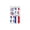 C, variant on HKUKY Cartoon Football Sticker Waterproof Vinyl Water Bottle Dishwasher Safe Design Reusable Use Stays On