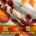 thumbnail image 6 of Pumpkin Fall Pillow Covers 18x18 Set of 2 Orange Beige Autumn Thanksgiving Pillow Cases Maple Leaf Print Outdoor Decorative Holiday Cushion Cover Rustic Decoration Farmhouse Home Sofa Couch Bed Decor, 6 of 6