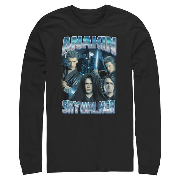 Mens Star Wars Anakin Skywalker Collage Long Sleeve Shirt
