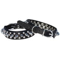 thumbnail image 4 of 2X Collar de para Perro Claveteado Tachonado 1 Pulgadasancho para la Pequena / X-Razas Pequenas y Cachorros (Negro, S: para Cuello 6-8 Pulgadas), 4 of 4