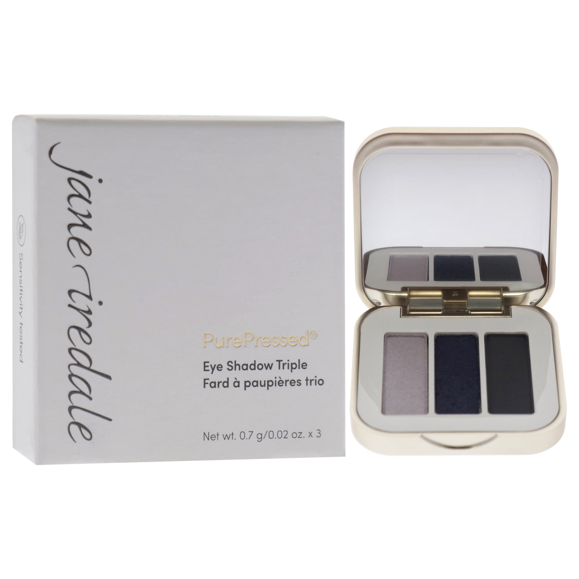 Jane Iredale PurePressed Eyeshadow Triple - Blue Hour , 0.06 oz Eye Shadow