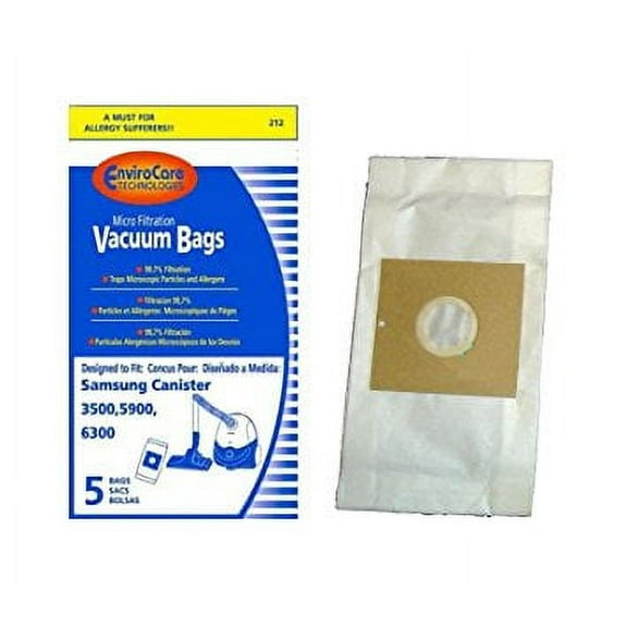 Samsung Vacuum Bags Type 3500, 5900, 6300 Micro Allergen Filtration Style Vac [10 Bags]