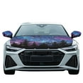 thumbnail image 2 of Yuyamidu Starry Sky Automotive Side View Mirror Covers Tree Car Hood Cover Protector Purple Car Exterior Accessories Stylish Car Front Hood Cover with Side Mirror Covers, 3 Pack, 2 of 7