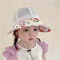 thumbnail image 6 of Baby Hats Toddler Summer Autumn Flower Prints Adjustable Sun Hat Red One Size, 6 of 7