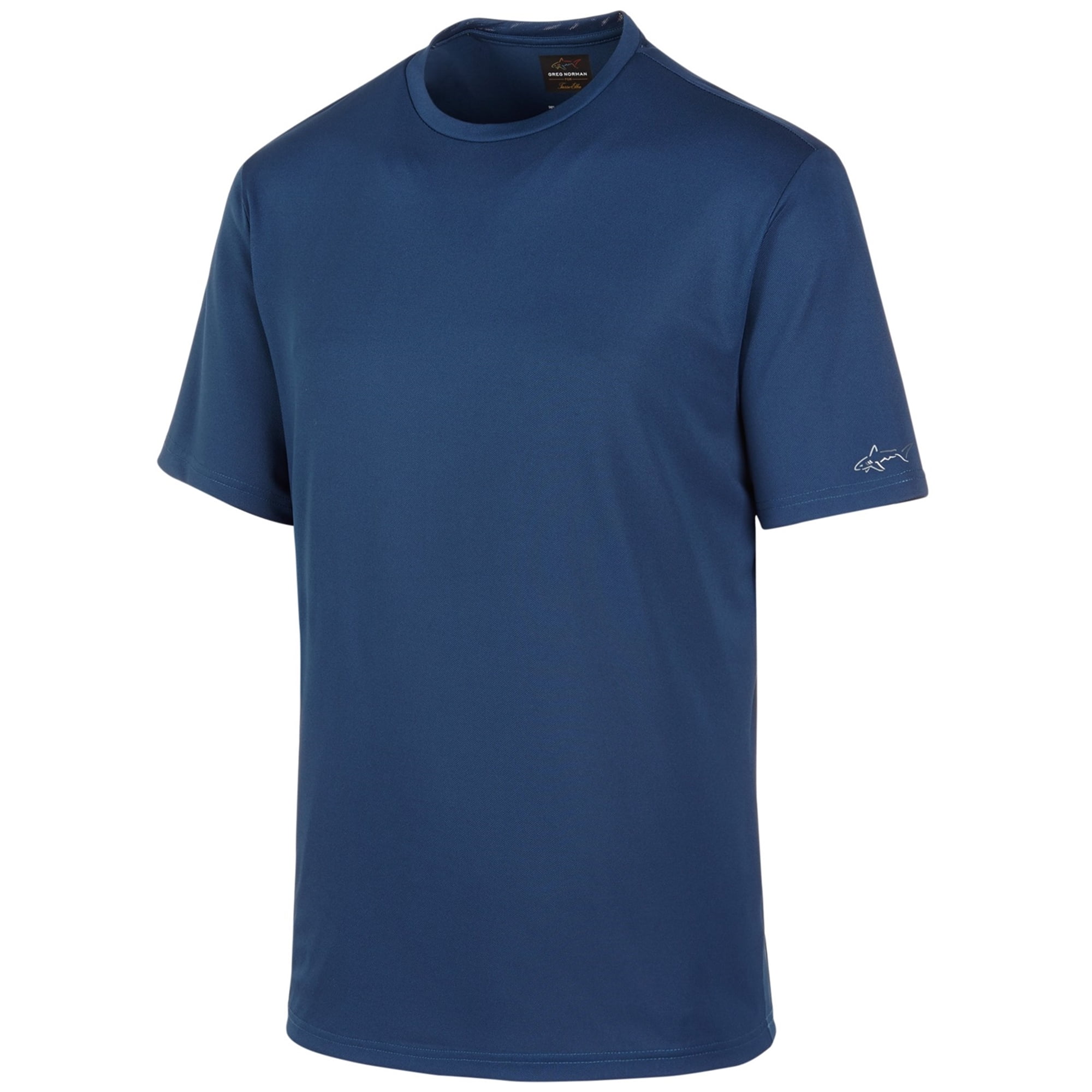 Greg Norman - Greg Norman Mens Textured SL Basic T-Shirt bluesocket S - Walmart.com - Walmart.com