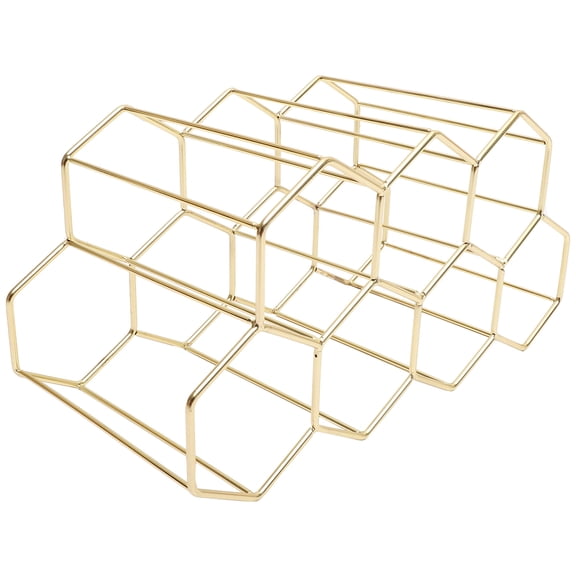 FUTUREORYY Small Wine Rack with Stable Design, Decorative Tabletop Wine Holder for Home and Kitchen