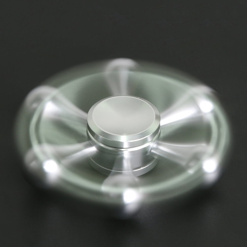 Six Angle Water Drop Gyro Finger Spinner Fidget Spinner Light silver Heiß