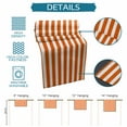 thumbnail image 7 of Hokiten Table Runners 72 Inches Long Dress Scarves, Burnt Orange Striped Farmhouse Kitchen/Dining Table Runner, Coffee Tablerunners, Thanksgiving Orange White Stripes 18x72 Inch, 7 of 7