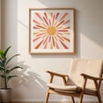 thumbnail image 6 of Colorful retro sunshine - Illustration Boho Abstract Geometric Retro Minimalist Mid-Century Modern Unframed Wall Art Print 36 x 36 inches, 6 of 9