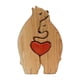 thumbnail image 1 of Rompecabezas de madera de la familia de osos, adorno de escritorio, decoración de mesa para el hogar, juguete educativo 2 osos, 1 of 9