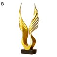 thumbnail image 7 of NIBOLOG Bird Wing Statue Resin Figurine Sculpture Garden Office Home Desktop Decoration, 7 of 7