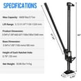 thumbnail image 4 of GloryStar Heavy-Duty High Lift Farm Jack, 6000 Lbs Capacity Ratcheting Off-Road Jack for Tractor, Truck, SUV, ATV, Bumper Lift, 4 of 7