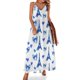 thumbnail image 1 of Vestido sin mangas azul con estampado de la Torre Eiffel en acuarela, vestidos elegantes de mujer con mangas largas para boda, 1 of 7