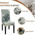 thumbnail image 4 of Chair Covers for Dining Room Stretch Dining Chair Covers Set of 6 Parsons Chair Slipcover Removable Washable Kitchen Chair Slipcovers for Dining Room Party Banquet,Antumn Leaves, 4 of 6