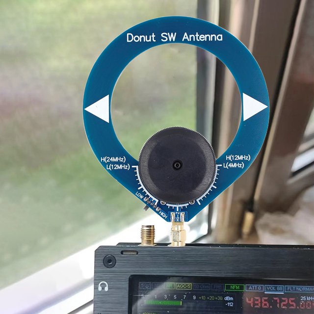 Mini antena circular 4MHz-24MHz 500kHz-2000kHz Antena portátil MW SW para radio