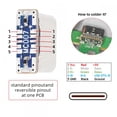 thumbnail image 4 of Adaptador Hembra Tipo C de 5 Piezas, Conector Hembra Tipo C de 5 Pines, Puerto de Carga para Soldadura de PCB, Adaptador de Reparación DIY., 4 of 6