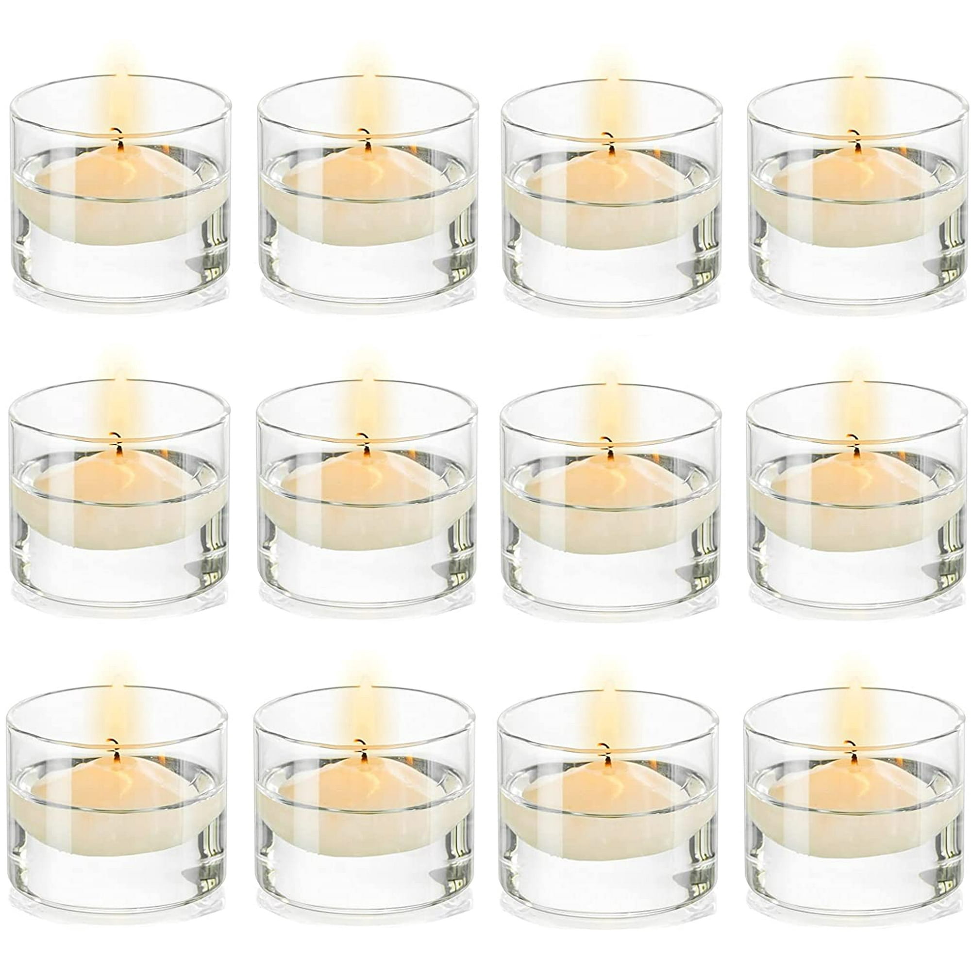Mini Clear Glass Tealight Candle Holder, Tea Light Candle Decoration Ideas For Birthday