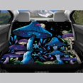 thumbnail image 3 of FUIALDOLG Mushroom Snail Starry Full Wrap Rear Bench Car Seat Cover, Comfortable Stretch Back Seat Cover Protector for Automotive Interior, 3 of 4