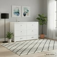 thumbnail image 2 of Rustic Classics Stow Queen Size Murphy Bed Cabinet with Gel Memory Foam Mattress (Cherry), 2 of 47