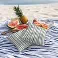 thumbnail image 6 of 2 Pack Outdoor Waterproof Throw Pillow Covers,Abstract Vertical Stripes Decorative Square Pillow Case Patio Pillowcases for Chair Couch Sofa 18x18in, 6 of 9