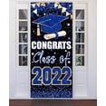 thumbnail image 5 of Otra decoración de pared Decoraciones para fiesta de graduación 2022, Felicitaciones clase de 2022 Telón de fondo, Decoraciones para fiesta de graduación azul 2022 Letrero de porche para puerta p, 5 of 5