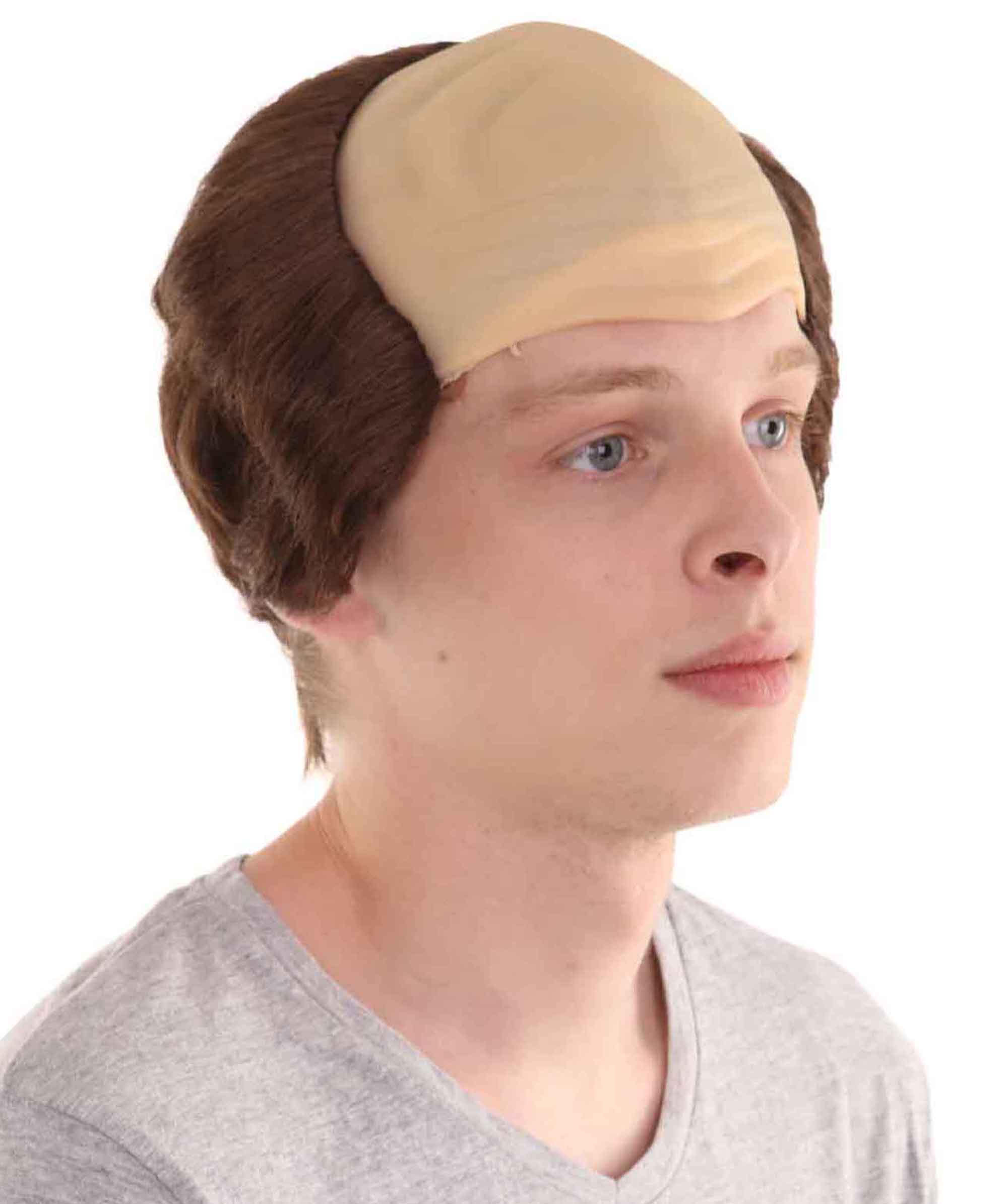 HPO Men's Balding Friar Father Wig for Adults – Brown Costume Hair for Halloween Cosplay